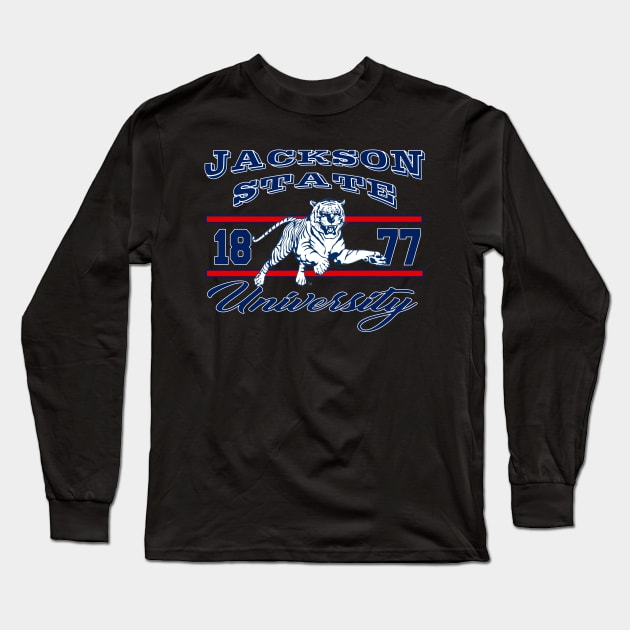 Jackson State 1877 University Apparel Long Sleeve T-Shirt by HBCU Classic Apparel Co